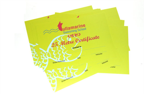 sporting certificate printing