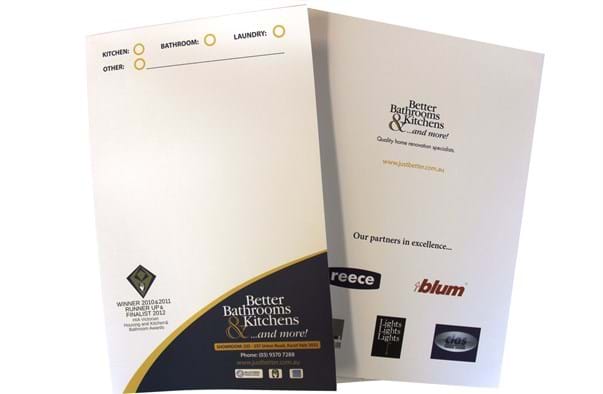 simple presentation folder design